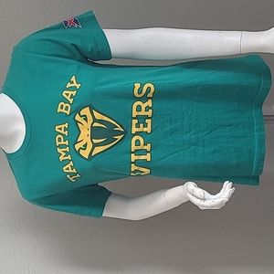 XFL Tampa Bay Vipers Ladies Tee size Small 100% cotton